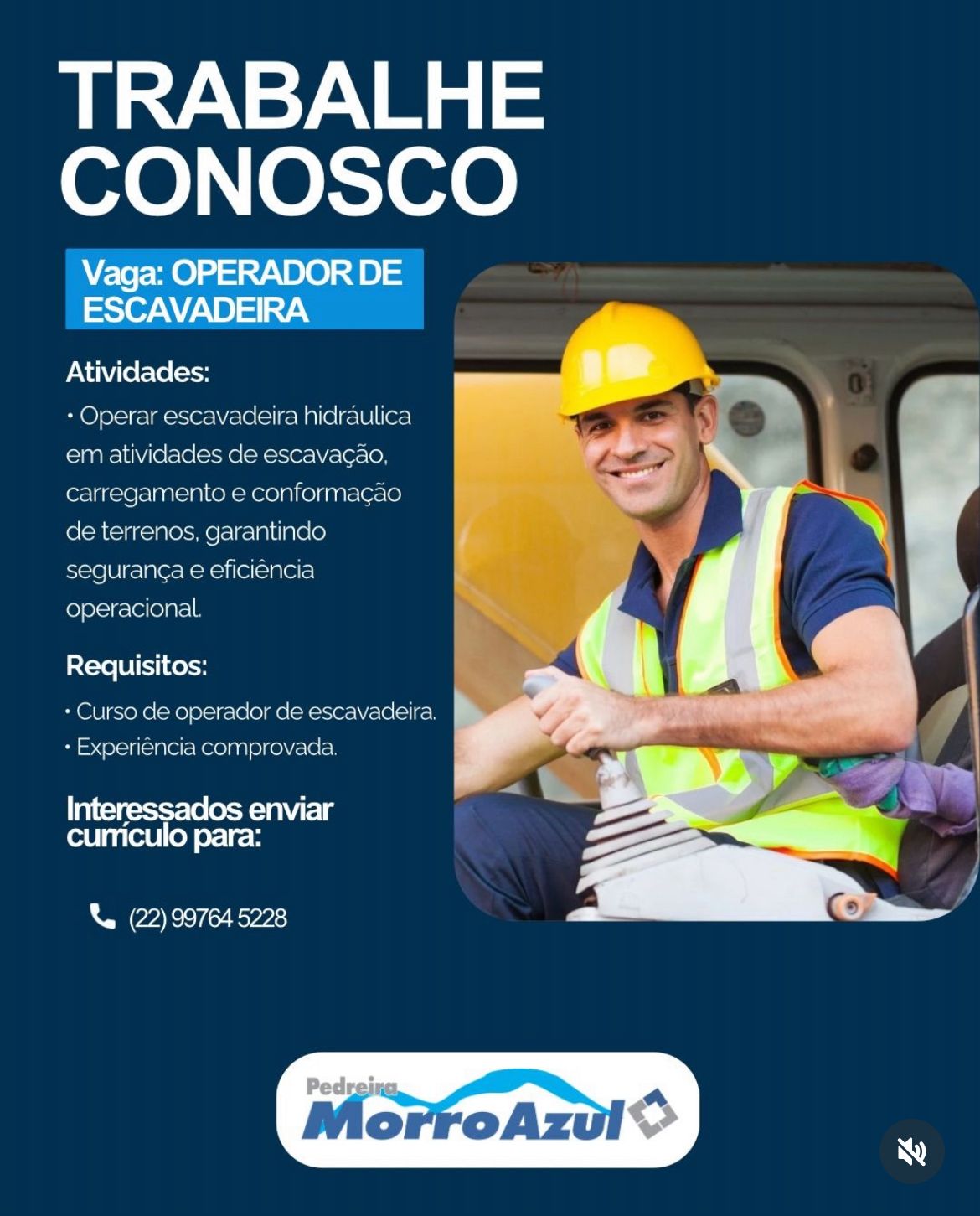 Operador de Escavadeira