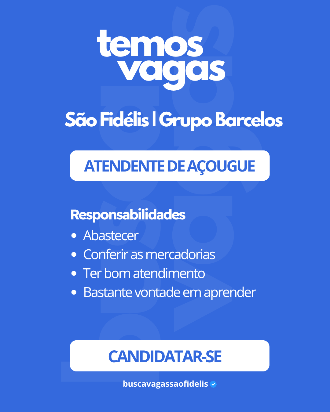 Atendente de Açougue